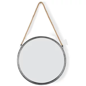 Round Mirror With Rope Handle