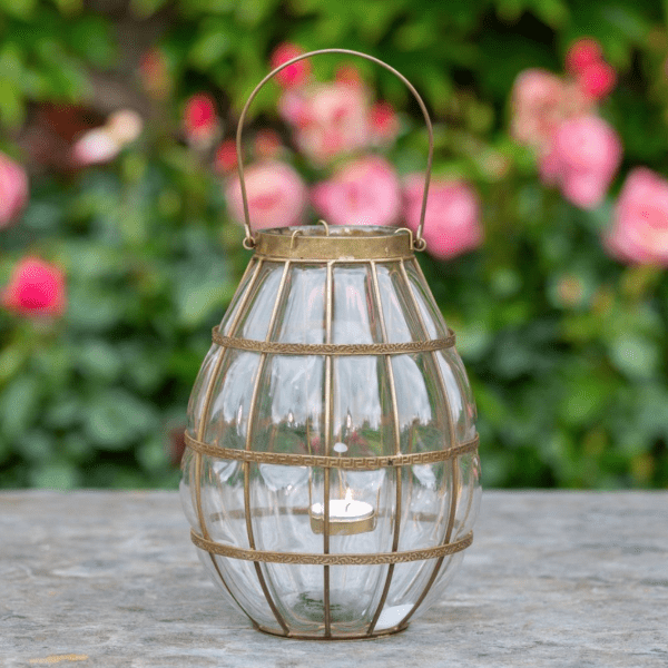 Blown Glass Hanging Lantern