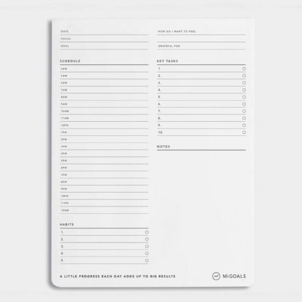 Productivity Desk Pads - Time Block Pad