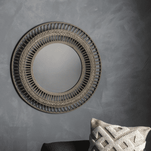 Large Bamboo Mirror 90cm