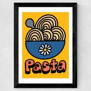 Framed Pasta A3 Print