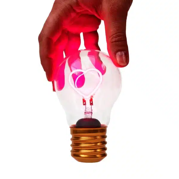 Rechargeable LED Heart Light Bulb - Image 2