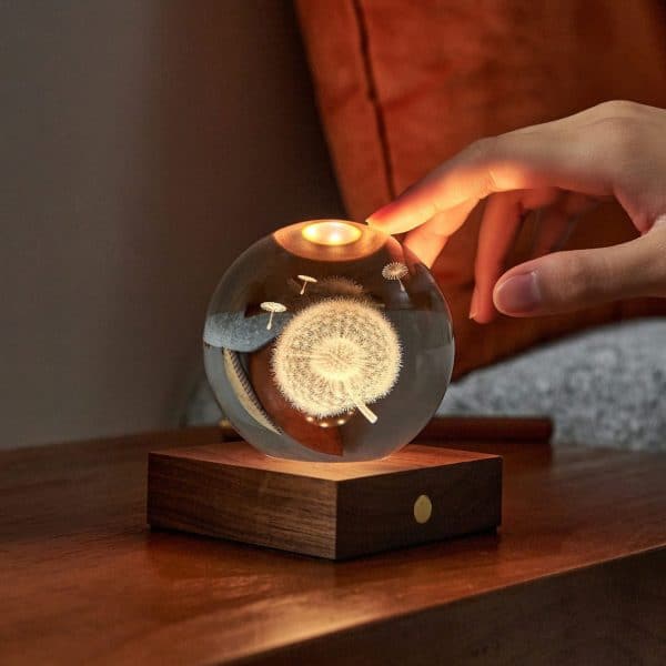 Dandelion Amber Crystal Light
