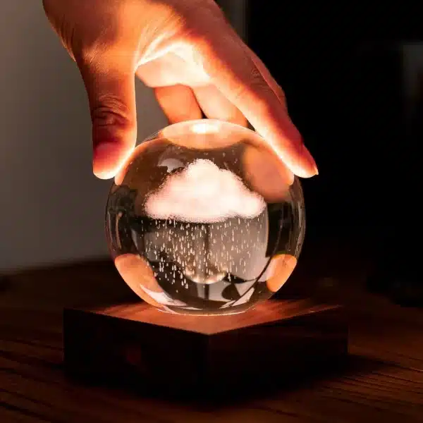 Rain Cloud Amber Crystal Light