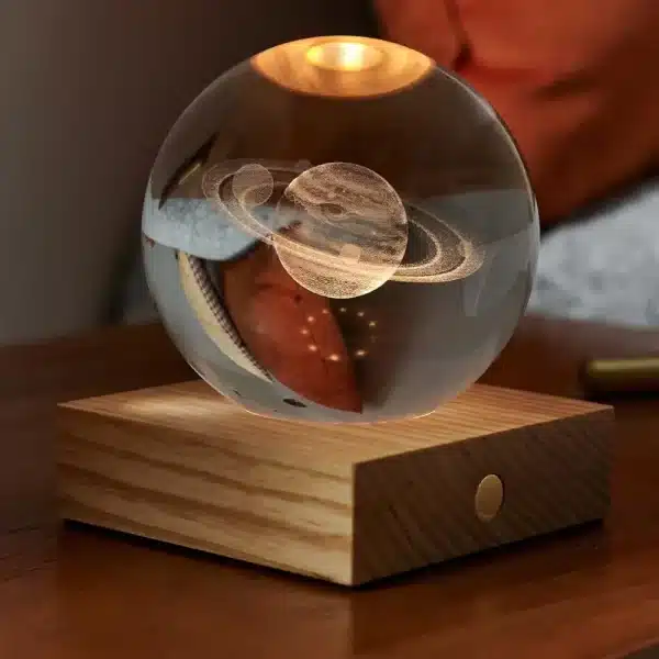 Saturn Amber Crystal Light