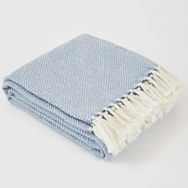 Weaver Green Diamond Blanket Lavender