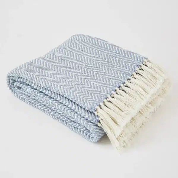 Weaver Green Herringbone Blanket Lavender