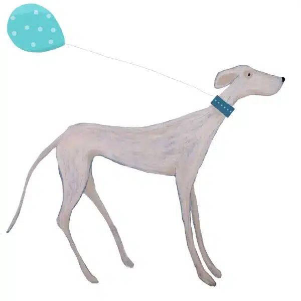 Hound with Balloon Card