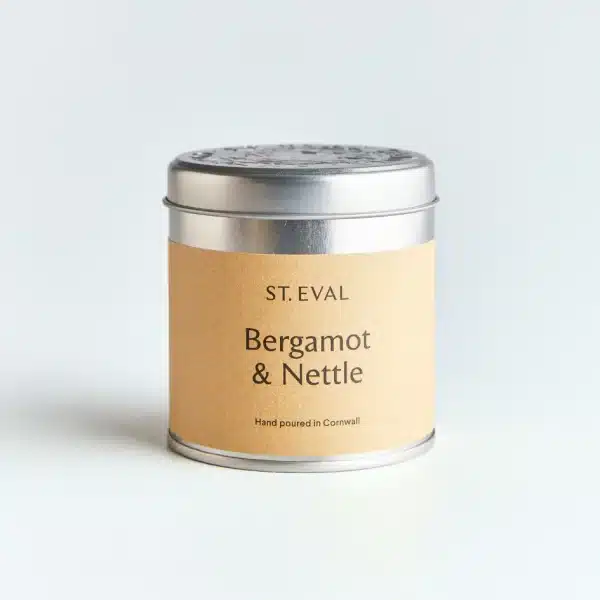 St Eval Bergamot & Nettle Scented Tin Candle